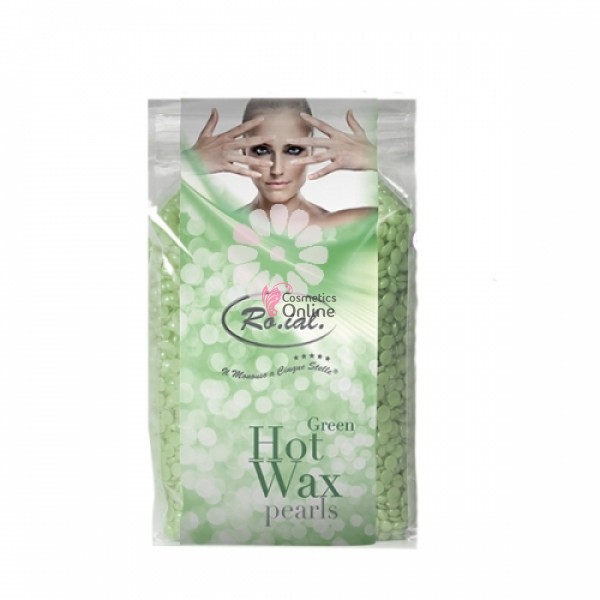 Ceara epilat granule, perle extra elastica verde Roial 800 g, CER 3354
